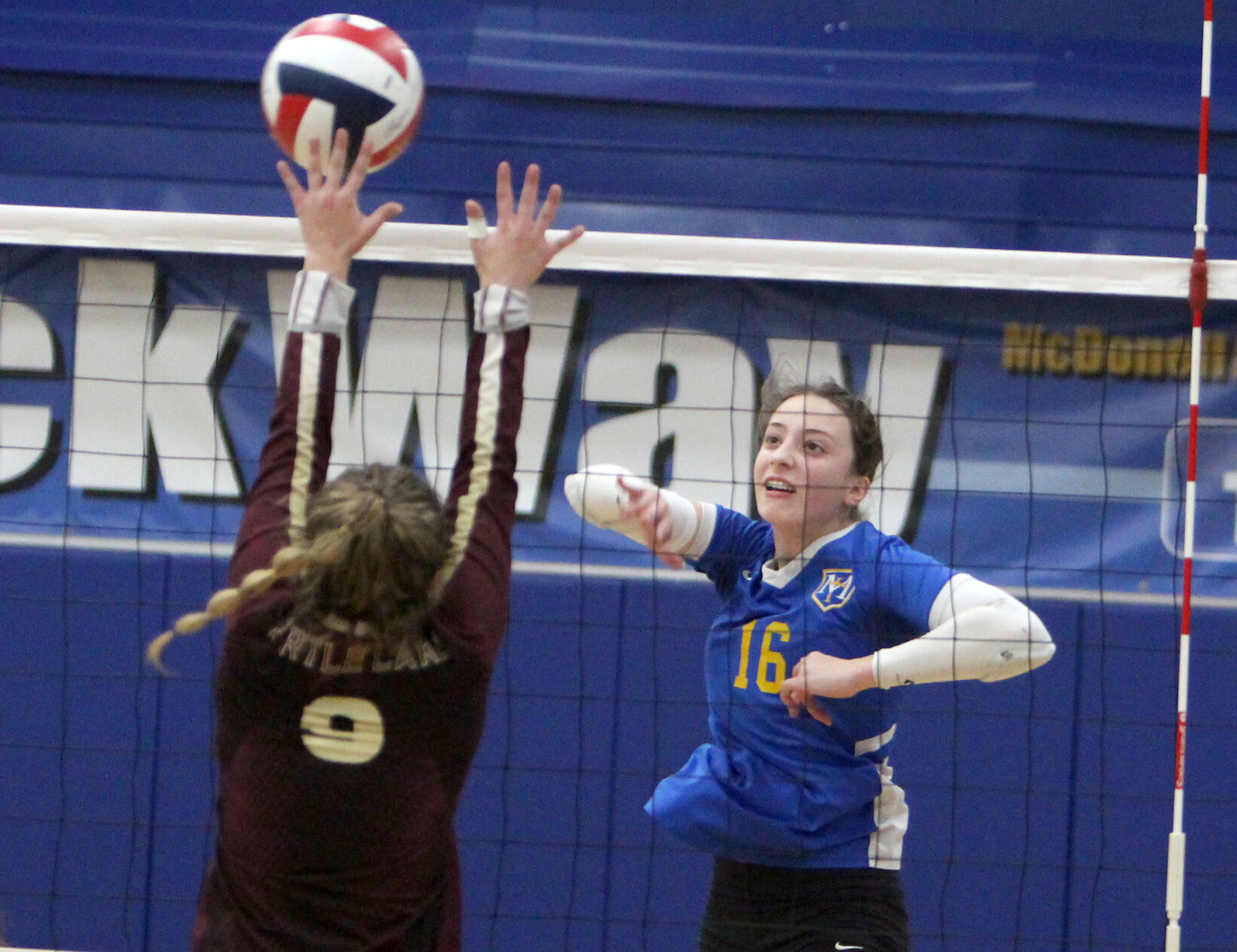 Turtle Lake at McDonell volleyball 10-27-22